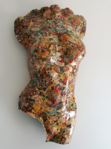 Escultura intitulada "Erotic Body Donald…" por Licia Trobia, Obras de arte originais, Resina