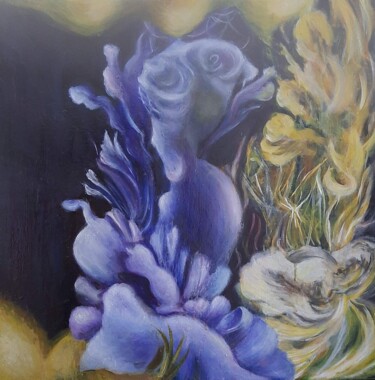 Painting titled "Flowers of the Univ…" by Lidi Fon Rid, Original Artwork, Oil