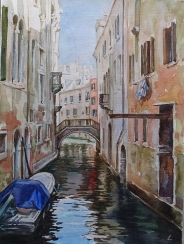 绘画 标题为“Venice-2” 由Lidia Epshtein, 原创艺术品, 水彩