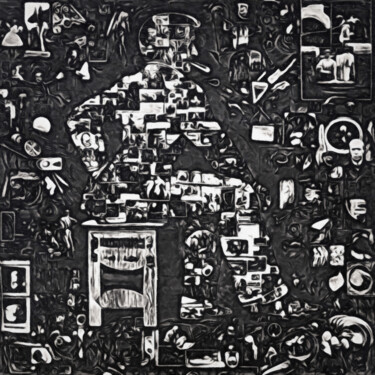 Цифровое искусство под названием "Fragmented Icons" - Lidija Nidorfer, Подлинное произведение искусства, 2D Цифровая Работа