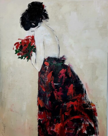 Peinture intitulée "BRIDE" par Lidia Zadeh Petrescu, Œuvre d'art originale, Acrylique