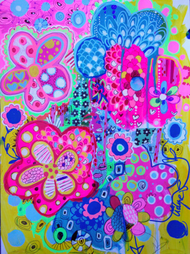 "Spring Flowers" başlıklı Tablo Lidye tarafından, Orijinal sanat, Akrilik