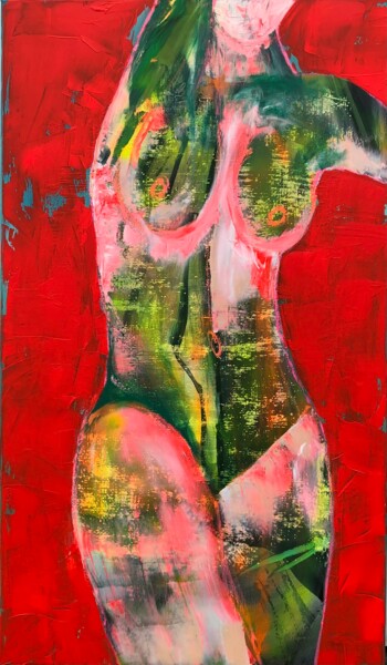 Pintura intitulada "Nude" por Lilian Frohn, Obras de arte originais, Acrílico