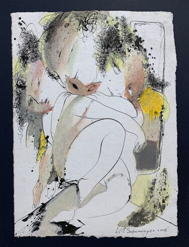 Картина под названием "Sweet Hug" - Lilit Soghomonyan, Подлинное произведение искусства, Масло