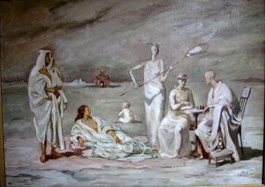 Pittura intitolato "Эндшпиль" da Lilia Muratova, Opera d'arte originale, Olio