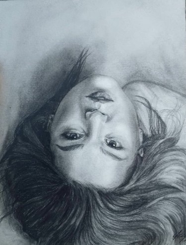 Drawing titled "Портрет Анны" by Angelina Nechaeva, Original Artwork, Pencil