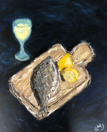 Malarstwo zatytułowany „Le déjeuner” autorstwa Lindamarie, Oryginalna praca, Akryl