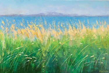 Painting titled "Summer in Scotland" by Ling Strube, Original Artwork, Oil