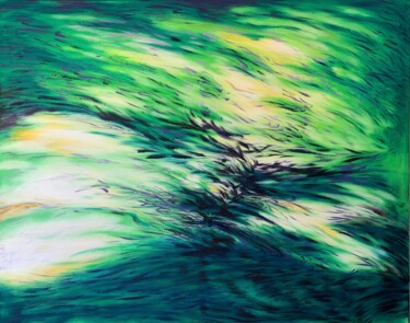 Peinture intitulée "Flowing Deformation" par Lingli Li, Œuvre d'art originale, Huile