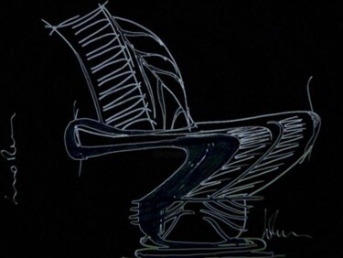 Dessin intitulée "ACQUA CHAIR - Desig…" par Lino Ruiu, Œuvre d'art originale