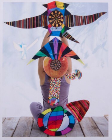 Collages intitulée "Gymnastique Pictura…" par Lioncaresse, Œuvre d'art originale