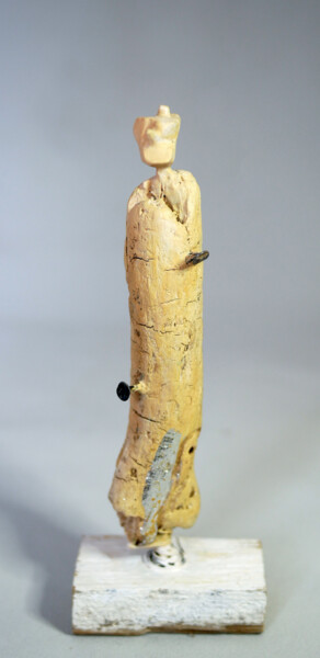 Sculpture titled "Figure -Totem 1" by Lionel Le Jeune, Original Artwork, Wood