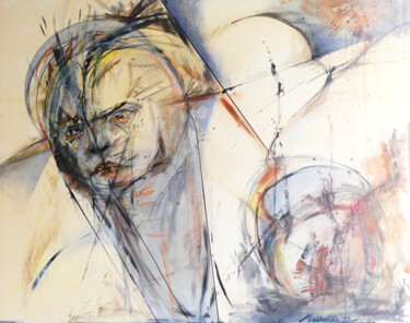Картина под названием "Mystificat" - Lionel Mallard, Подлинное произведение искусства, Акрил Установлен на Деревянная рама д…