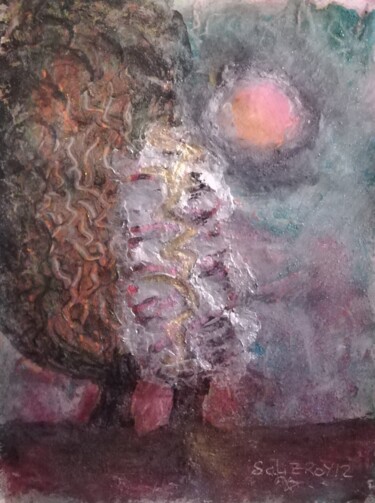 Painting titled "014-sans poème-sin…" by Lise Youlou, Original Artwork, Acrylic