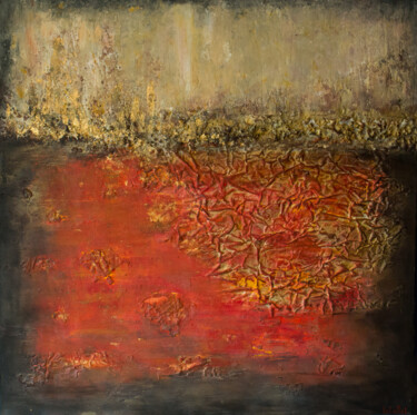 Pintura titulada "Red Tide" por Lala Belyaevskaya (Lalabel), Obra de arte original, Acrílico Montado en Bastidor de camilla…