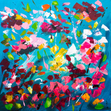 Painting titled "Blossoming" by Liubov Kuptsova, Original Artwork, Acrylic