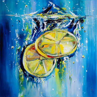 Pintura intitulada "Lemonade" por Liubov Kuptsova, Obras de arte originais, Óleo