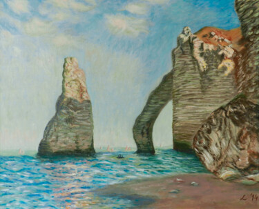 "Study of The rocks…" başlıklı Tablo Livia Doina Stanciu tarafından, Orijinal sanat, Petrol Ahşap Sedye çerçevesi üzerine mo…