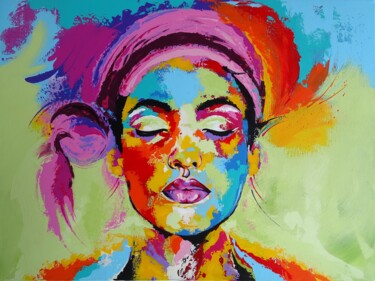 Картина под названием "Diversity of colors…" - Livien Rózen, Подлинное произведение искусства, Акрил