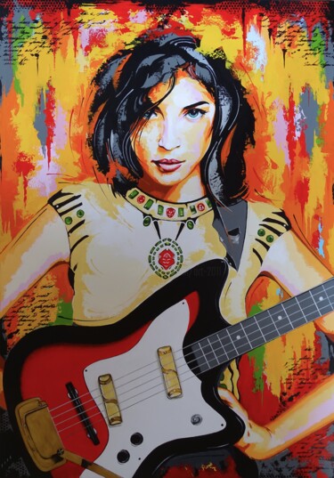 Pintura titulada "Rock and Roll" por Livien Rózen, Obra de arte original, Acrílico Montado en Bastidor de camilla de madera