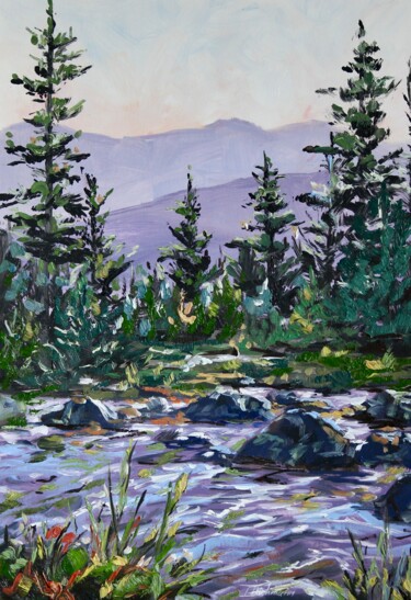 Painting titled "Morning on the Ript…" by Liza Illichmann, Original Artwork, Oil