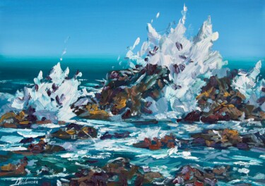 "Shoreline" başlıklı Tablo Liza Illichmann tarafından, Orijinal sanat, Petrol