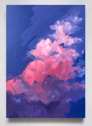 Картина под названием "Pink sky" - Liza Orlovska, Подлинное произведение искусства, Масло