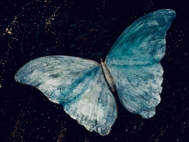 Malarstwo zatytułowany „Cosmic Butterfly, p…” autorstwa Liza Peninon, Oryginalna praca, Akryl