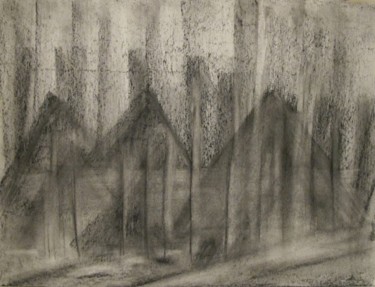 "Structures ( abstra…" başlıklı Resim Liza Peninon tarafından, Orijinal sanat, Karakalem
