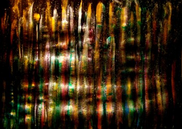 Painting titled "Cosmic Pipe Organs,…" by Liza Peninon, Original Artwork, Acrylic