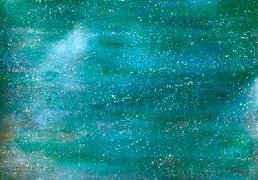 Pittura intitolato "Cosmic Ocean, abstr…" da Liza Peninon, Opera d'arte originale, Acrilico