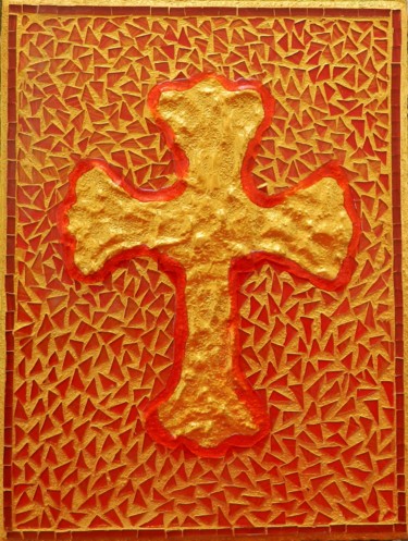 Sculpture titled "Religious Cross I" by Liza Wheeler, Original Artwork
