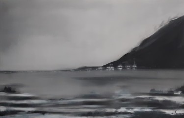 Painting titled "LONG BEACH" by Lilla Kuzma, Original Artwork, Acrylic