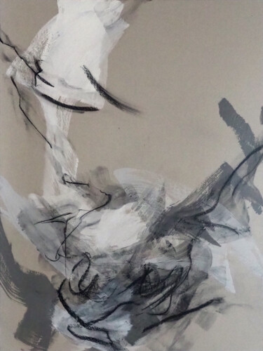Peinture intitulée "Presque gris - 2" par Ln Le Cheviller, Œuvre d'art originale, Acrylique