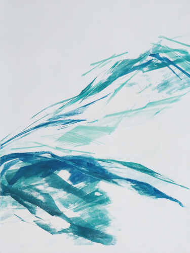 Отпечатки и Гравюры под названием "Surface de la mer -…" - Ln Le Cheviller, Подлинное произведение искусства, Монотип