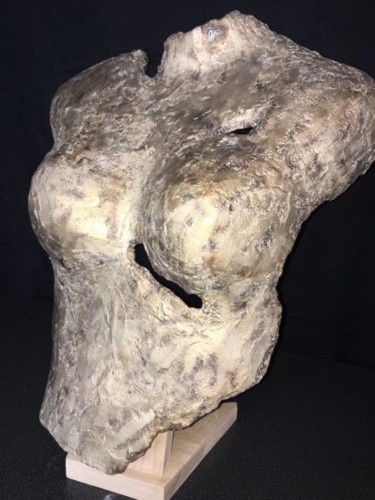 Escultura titulada "Buste en béton - pa…" por Lo-Z, Obra de arte original, Hormigón
