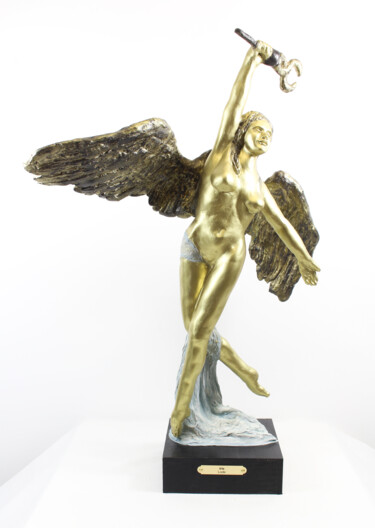 Rzeźba zatytułowany „Iris” autorstwa Lode, Oryginalna praca, Glina