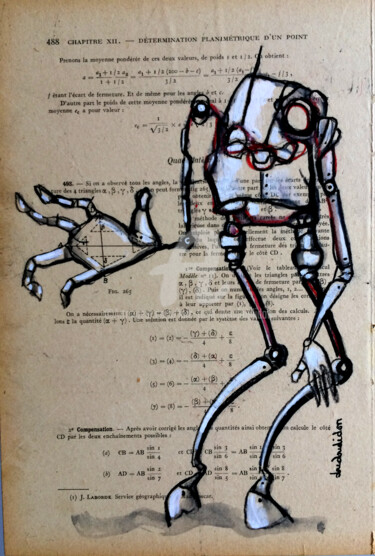 Dessin intitulée "Monstre éducatif 25" par Loic Tarin (Doudoudidon), Œuvre d'art originale