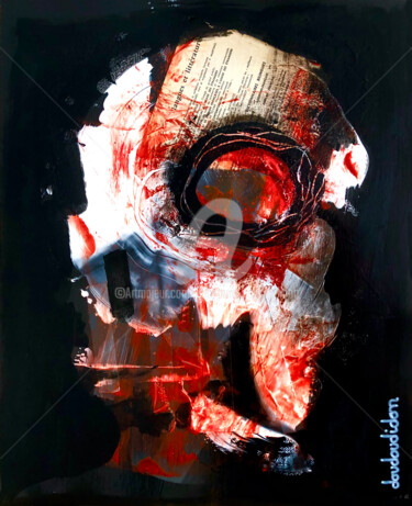 Painting titled "Human Radiography S…" by Loic Tarin (Doudoudidon), Original Artwork, Acrylic