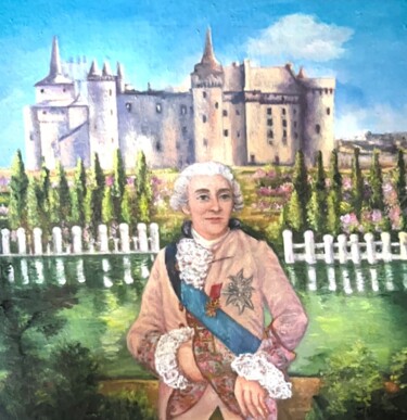 Painting titled "Louis XVI" by Lola Jumaeva Novikova, Original Artwork, Oil