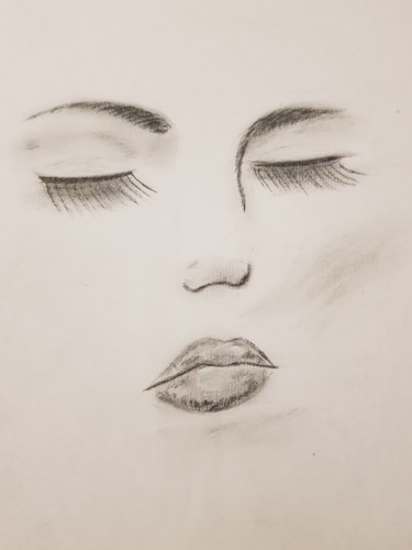 Drawing titled "Capture d'un instant" by Lola Lea, Original Artwork, Pencil