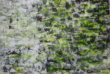 제목이 "Infinity green whit…"인 미술작품 Olga Tsyhypko로, 원작, 아크릴 나무 들것 프레임에 장착됨