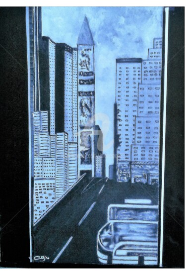 Pintura intitulada "New York" por Lola Design59, Obras de arte originais, Acrílico