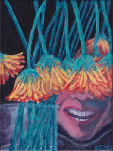 "Blossoming" başlıklı Tablo Laure Maniere tarafından, Orijinal sanat, Guaş boya