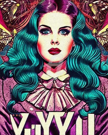 lana del rey pop art poster