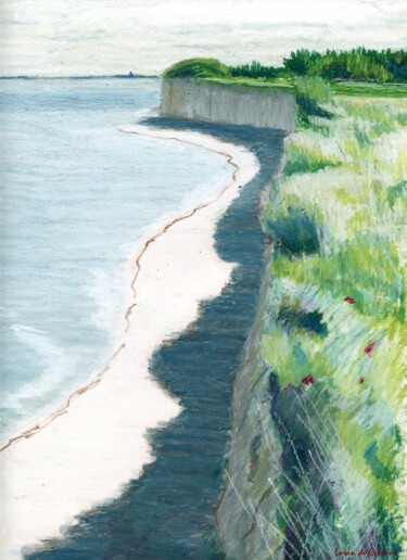 Peinture intitulée "Ile de Ré" par Loran De Cevinne, Œuvre d'art originale, Pastel