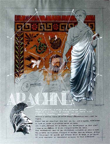 Peinture intitulée "ARACHNÉ" par Carlo Maiolini, Œuvre d'art originale