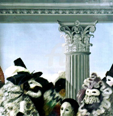 Peinture intitulée ""MASCARADE" Collect…" par Carlo Maiolini, Œuvre d'art originale