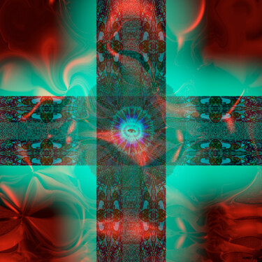 Digitale Kunst mit dem Titel "I See You" von Lord Faz, Original-Kunstwerk, Digitale Collage