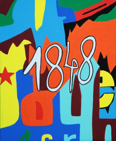 "1848" başlıklı Tablo Lord Wilmore tarafından, Orijinal sanat, Akrilik